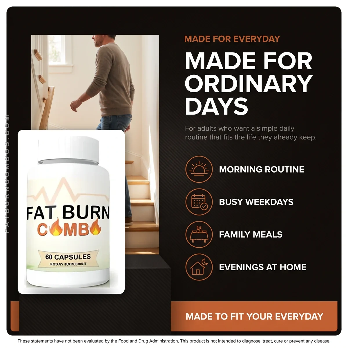Fat Burn Combo is made for ordinary days: morning routine, busy weekdays, family meals and evenings at home